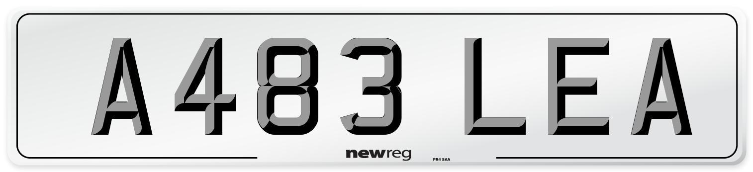 A483 LEA Number Plate from New Reg